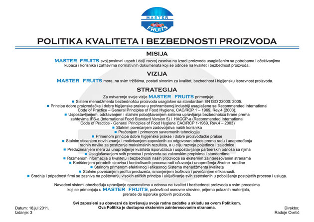 Politika kvaliteta